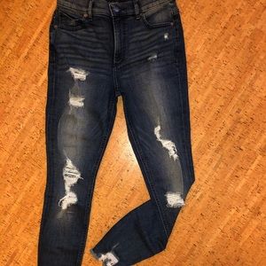 Express High Waisted Stretch Ankle Jeans